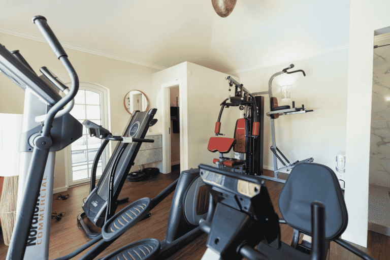 All in one home gym equipment setup