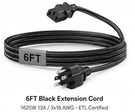 VHBW Treadmill Power Cord