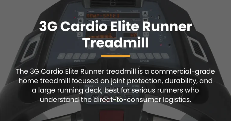 3g cardio elite runner treadmill