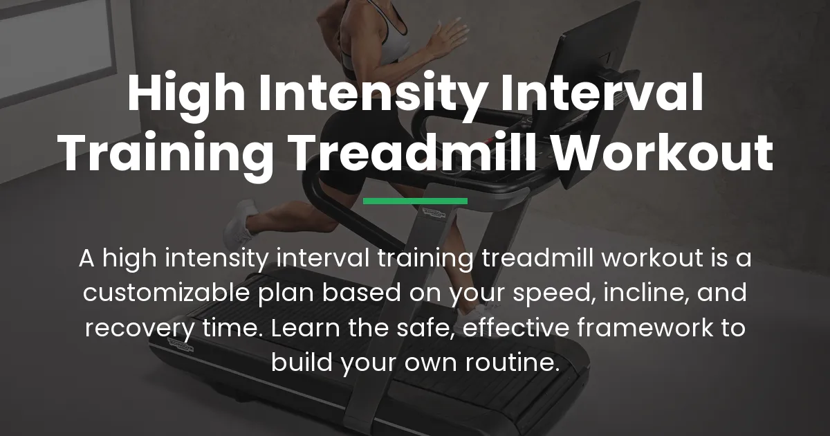 Read more about the article Your High Intensity Interval Training Treadmill Workout Guide