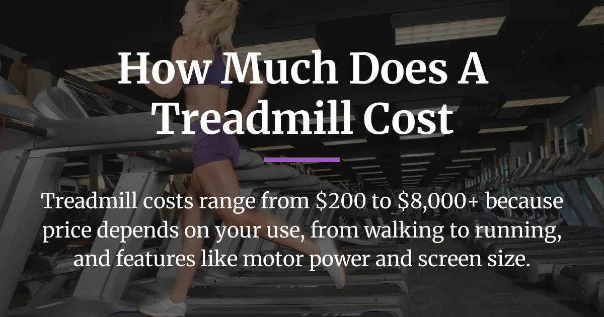 how much does a treadmill cost