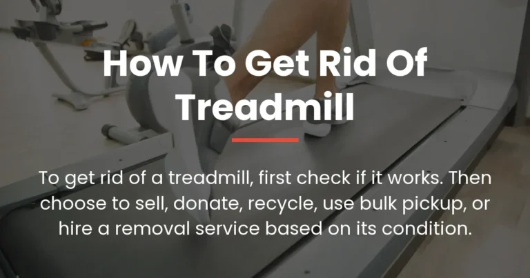 how to get rid of treadmill