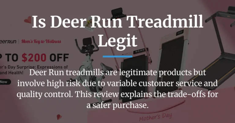 is deer run treadmill legit