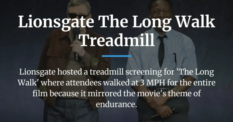 lionsgate the long walk treadmill