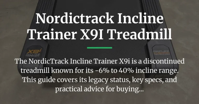 nordictrack incline trainer x9i treadmill