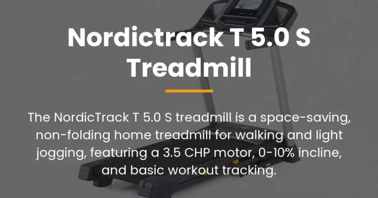 nordictrack t 5.0 s treadmill